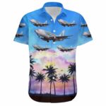 Boeing 737 281 Aero Continente Hawaiian Shirt Front