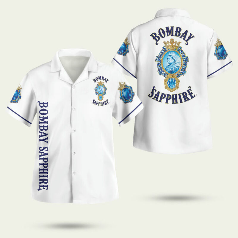 Bombay Sapphire Gin Hawaiian Shirt