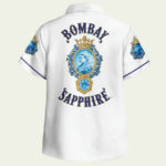 Bombay sapphire gin hawaiian shirt back side