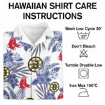 Boston bruins boston red sox hawaiian shirt care instructions 1