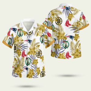 Boston sports hawaiian shirt 1