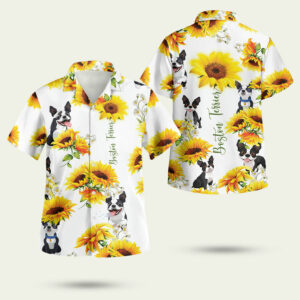 Boston terrier hawaiian shirt