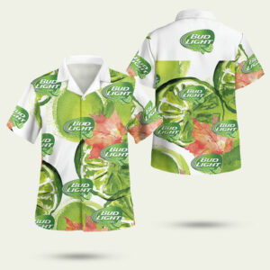 Bud light lime beer hawaiian shirt