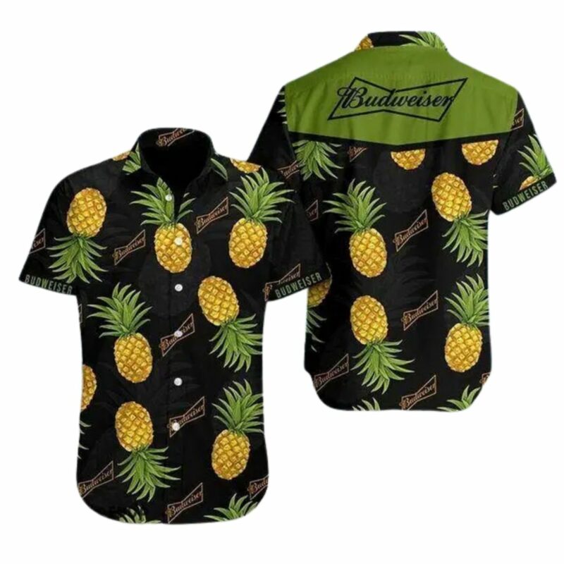 Budweiser Beer Pineapple Hawaiian Shirt
