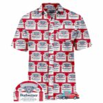 Budweiser King Of Beers Logo Hawaiian Shirt