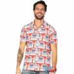 Budweiser King Of Beers Logo Hawaiian Shirt Front