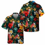 Budweiser Tropical Summer Flower Hawaiian Shirt