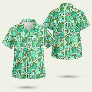 Bulbasaur anime pokemon hawaiian shirt