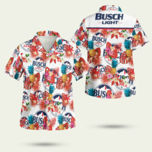 Busch light white hawaiian shirt 1