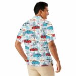 C5 Corvette Red White And Blue Hawaiian Shirt Back