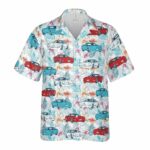 C5 Corvette Red White And Blue Hawaiian Shirt Front