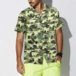 Camouflage Cow Hawaiian Shirt Front 1