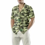 Camouflage Cow Hawaiian Shirt Front 2