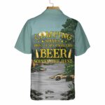 Camping Solves Most Of Problems Brear And Beer Hawaiian Shirt Back