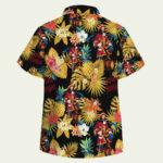 Captain morgan black with yellow pineapple hawaiian shirt back 1