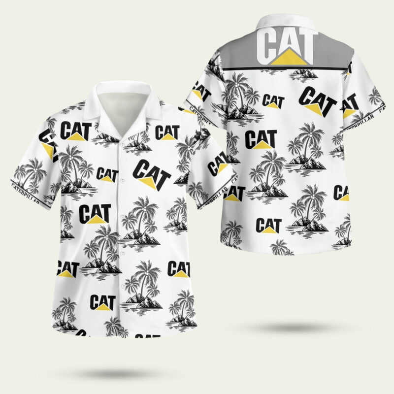Caterpillar Cat Logo Hawaiian Shirt