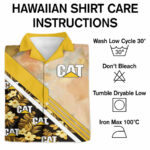 Caterpillar tropical hawaiian shirt care instruction