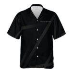 Chevrolet Corvette Black Carbon Faded Stripes Hawaiian Shirt Front