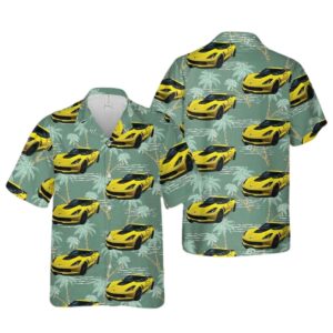 Chevrolet Corvette C7 Coconut Trees Hawaiian Shirt