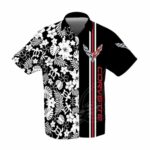 Chevrolet Corvette Floral Black Hawaiian Shirt