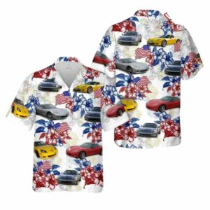 Chevrolet Corvette c6 Flag Cheap Hawaiian Shirt