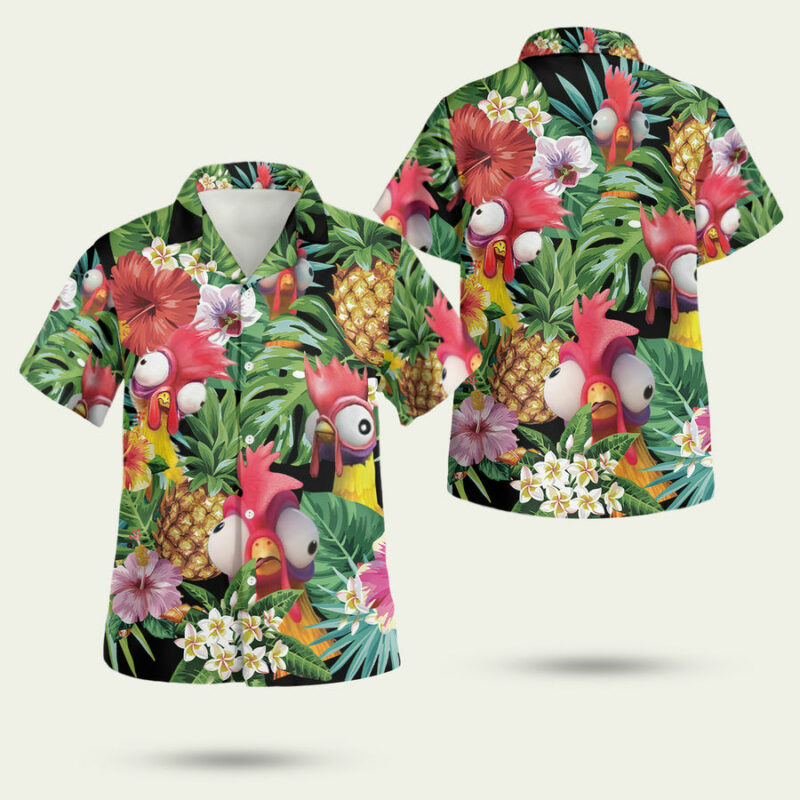 Chicken Tropical Hawaiian Shirt