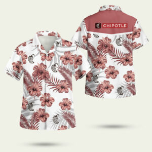 Chipotle tropical flower maria hawaiian shirt