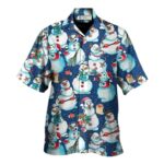 Christmas Happy Snowman Xmas Hawaiian Shirt Front