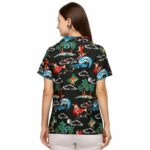 Christmas Santa Claus Surfing Holiday Beach Hawaiian Shirt Back