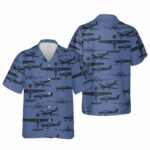 Cirrus Sr 20 Airplane Silhouettes Hawaiian Shirt