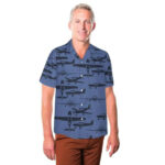 Cirrus Sr 20 Airplane Silhouettes Hawaiian Shirt Front 1