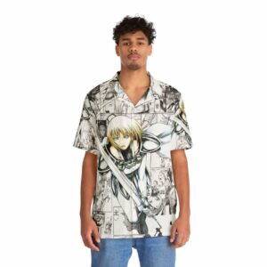 Clare Anime and Manga Inspired Hawaiian Shirt Front