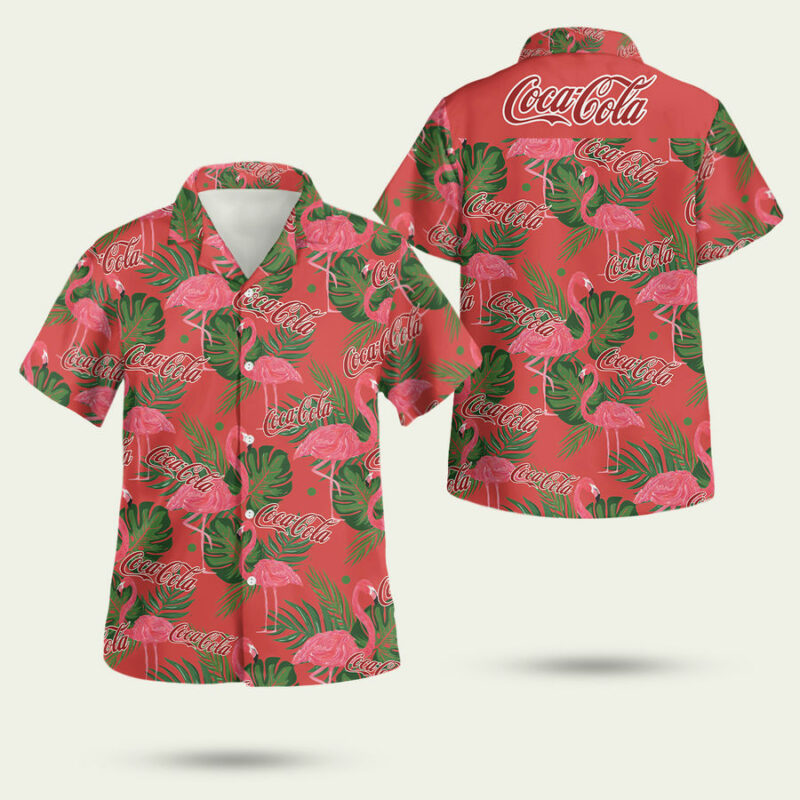 Coke Lover Coca Cola With Flamingo Cp Hawaiian Shirt