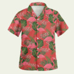 Coke lover coca cola with flamingo cp hawaiian shirt front side