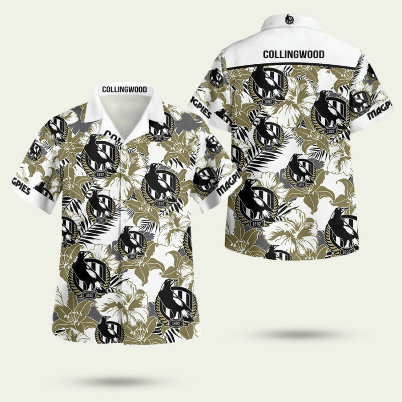 Collingwood Football Club Hawaiian Shirt