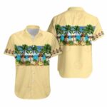 Coors Banquet Beach And Palm Trees Hawaiian Shirt