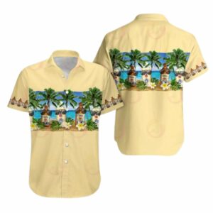 Coors Banquet Beach And Palm Trees Hawaiian Shirt