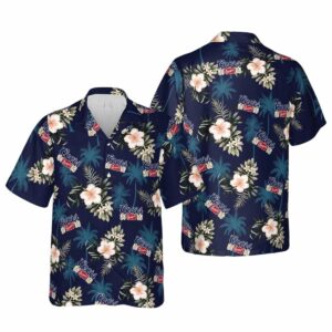 Coors Banquet Beer Floral Lovely Hawaiian Shirt