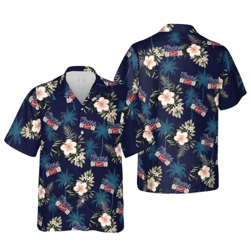 Coors Banquet Beer Floral Lovely Hawaiian Shirt