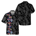 Coors Banquet Beer Front Stripe Color Hawaiian Shirt