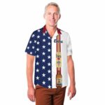 Coors Banquet Beer US Flag 4th Of July Hawaiian Shirt Front 1
