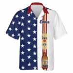 Coors Banquet Beer US Flag 4th Of July Hawaiian Shirt Front