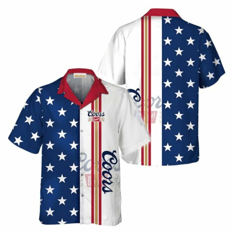 Coors Banquet Fourth Of July Hawaiian Shirt