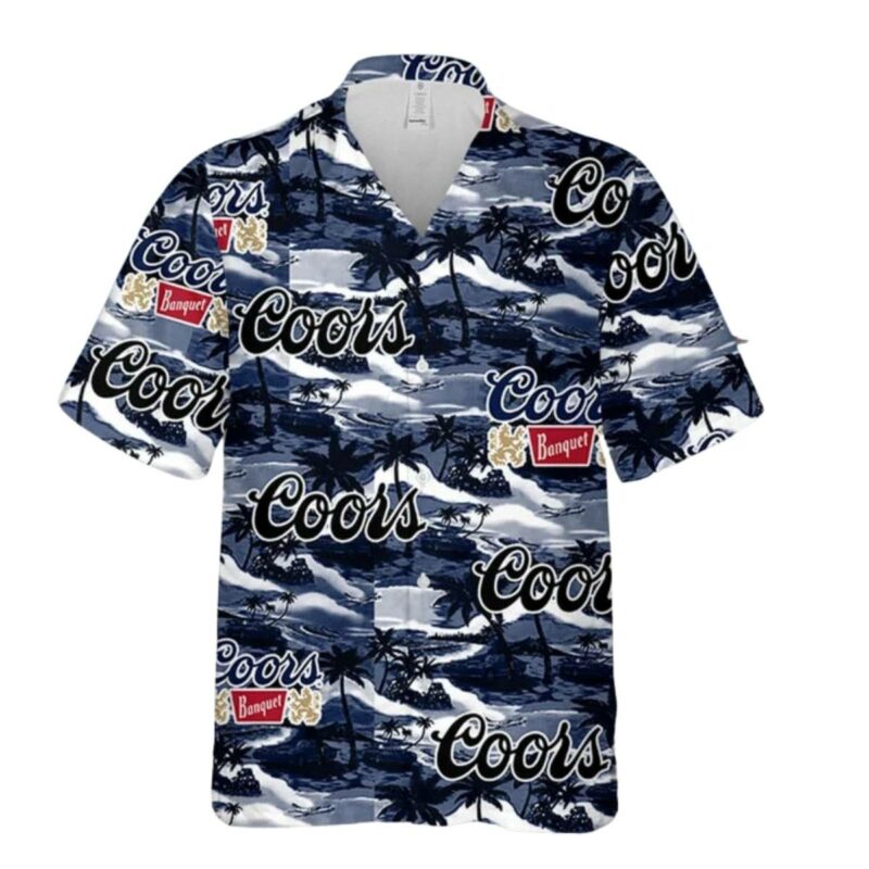 Coors Banquet Hawaiian Sea Island Pattern Hawaiian Shirt