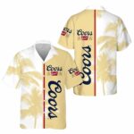 Coors Banquet In My Heart Coconut Yellow Hawaiian Shirt