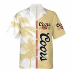 Coors Banquet In My Heart Coconut Yellow Hawaiian Shirt Front
