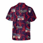 Coors Banquet Red Tropical Summer Beach Hawaiian Shirt Back