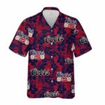 Coors Banquet Red Tropical Summer Beach Hawaiian Shirt Front