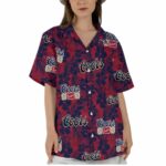 Coors Banquet Red Tropical Summer Beach Hawaiian Shirt Front 2