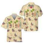 Coors Banquet Surfing Coconut And Drink Hawaiian Shirt